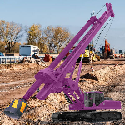 Hoogprecisie Rotary Auger Boring Hole Drilling Rig 15m Diepte Hydraulische Rotary Drilling Rig