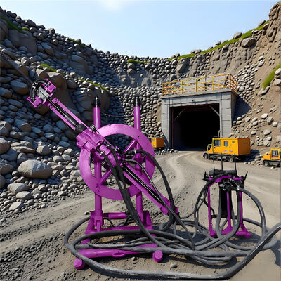 Horizontale richtingsboorapparatuur Bescherming van hellingen Hydraulische DTH-boormachine