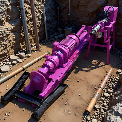 Draagbare DTH-boormachine met hydraulische besturing en licht gewicht