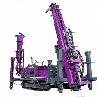 Reverse circulation boorplatform met 132 kW dieselvermogen voor 500 m boordiepte en hydraulische besturing