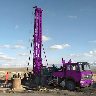 Waterputboorinstallatie met modderpomp 400 meter diepe landbouwirrigatiewaterboorinstallatiemachine