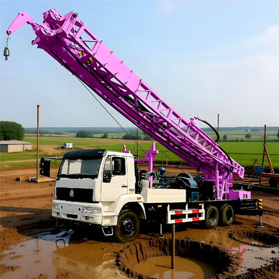 Waterputboorinstallatie met modderpomp 400 meter diepe landbouwirrigatiewaterboorinstallatiemachine
