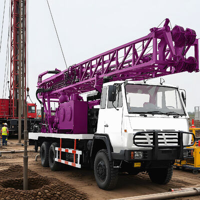 Waterputboorinstallatie met modderpomp 400 meter diepe landbouwirrigatiewaterboorinstallatiemachine
