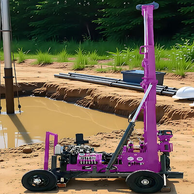 Hydraulic Diamond Core Drilling Rig 600m Depth Geological Exploration Trailer Mounted Core Drilling Machine