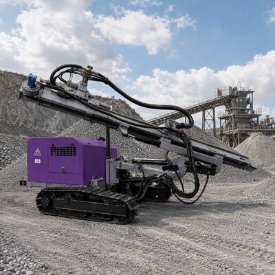 Mining Drilling Rig External Air Compressor Compatible Hydraulic Drilling Machine 58KW Diesel Engine DTH Drilling Rig