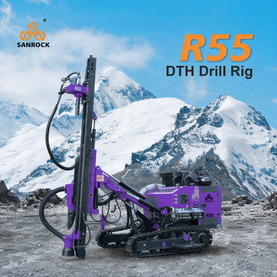SANROCK Crawler DTH Drilling Rig Large Torque Blast Hole Mining Drilling Machinery Hydraulic Drilling Machine 