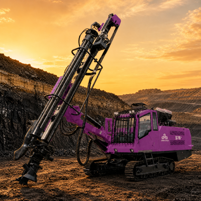 Multifunctional Borehole Drilling Rig Large Rotation Torque 3600 Nm Hard Rock Drill Machine Mining DTH Drilling Rig 